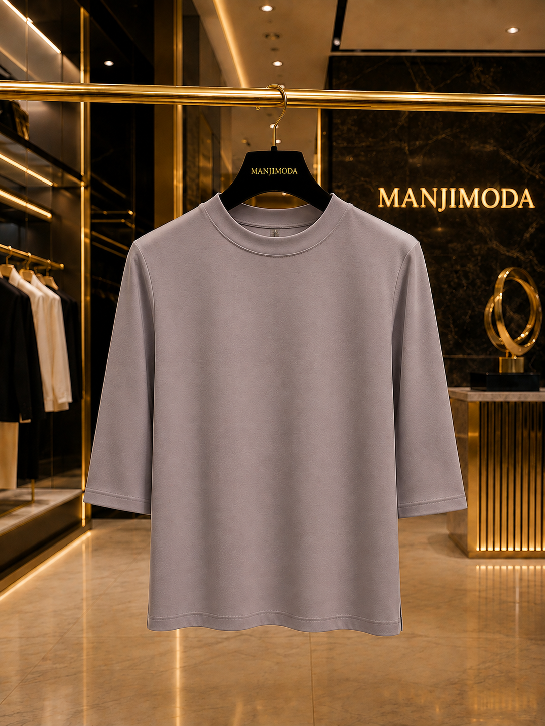 SATIN MOCKNECK